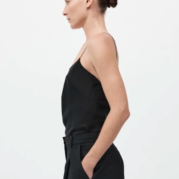 ST. AGNI Fine Chain Black Silk Cami Top EUC XS - Picture 6 of 10